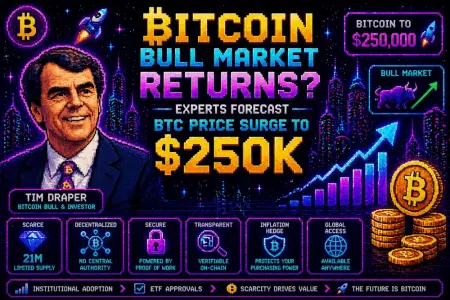 Bitcoin Bull Market Returns? Experts Forecast BTC Price Surge to $250K