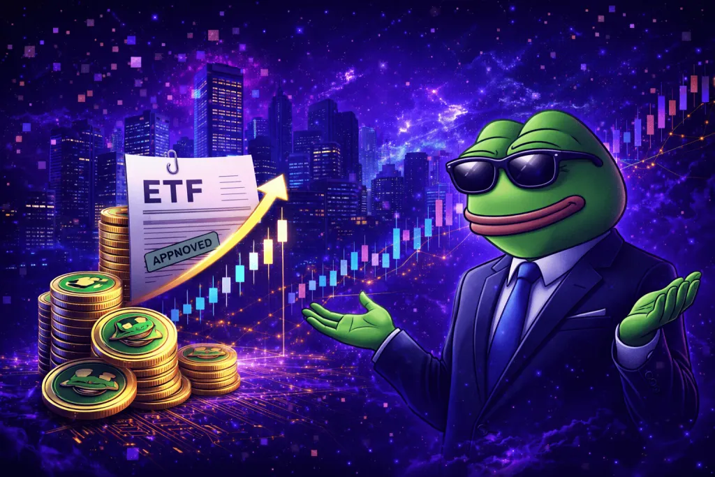 Current image: Pepe ETF Bid Meets Shrug as Wall Street Stays Cool on Meme Coins