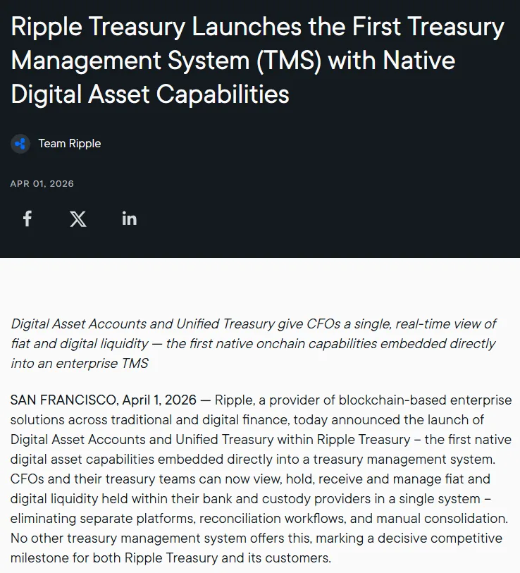 Ripple Team's Announcement