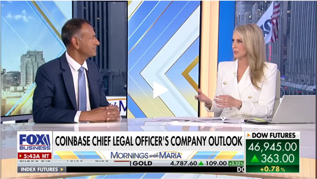 Coinbase's Paul Grewal Fox Business