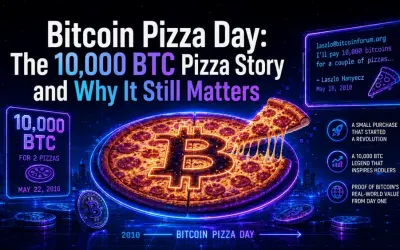 Bitcoin Pizza Day: The 10,000 BTC Pizza Story and Why It Still Matters