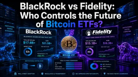 BlackRock vs Fidelity: Who Controls the Future of Bitcoin ETFs?