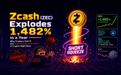 Zcash (ZEC) Soars 1,482% In a Year — Why Traders Call It the Most Dangerous Short in Crypto Right Now