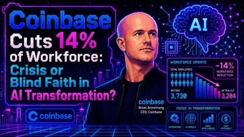 Coinbase Cuts 14% of Workforce: Crisis or Blind Faith in AI Transformation?