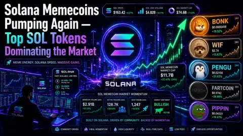 Top SOL Tokens Dominating the Market: Solana Memecoins Pumping Again