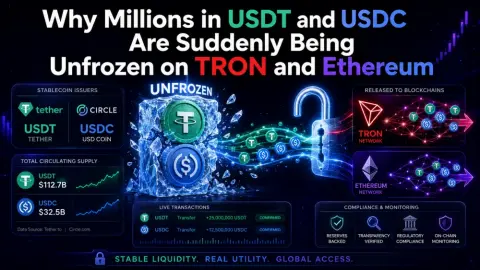 Why Millions in USDT and USDC Are Suddenly Being Unfrozen on TRON and Ethereum