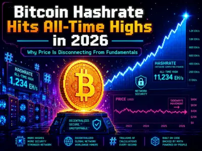 Bitcoin Hashrate Hits All-Time Highs in 2026: Why Price Is Disconnecting From Fundamentals