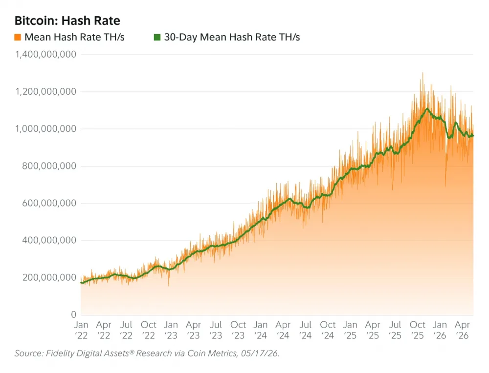 Bitcoin's hashrate