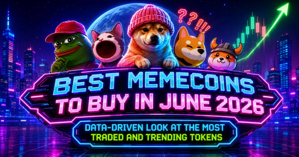 Best Memecoins to Buy in June 2026: Data-Driven Look at the Most Traded and Trending Tokens