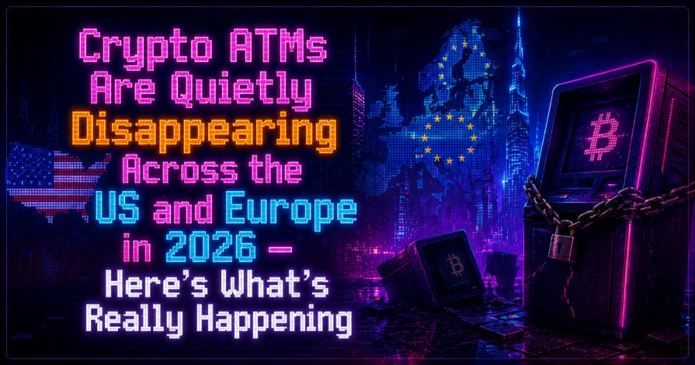 Crypto ATMs Are Quietly Disappearing Across the US and Europe in 2026 — Here’s What’s Really Happening
