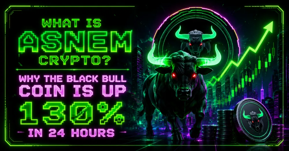 What Is ASNEM Crypto? Why The Black Bull Coin Is Up 130% in 24 Hours