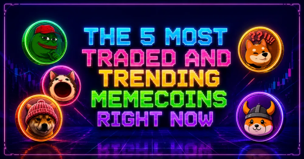 The 5 Most Traded and Trending Memecoins Right Now