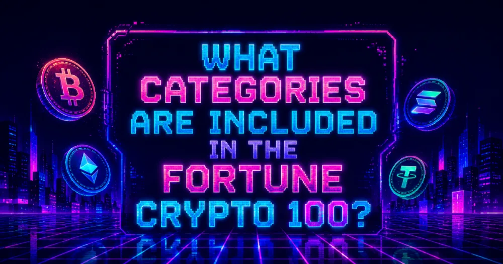 What Categories Are Included in the Fortune Crypto 100?