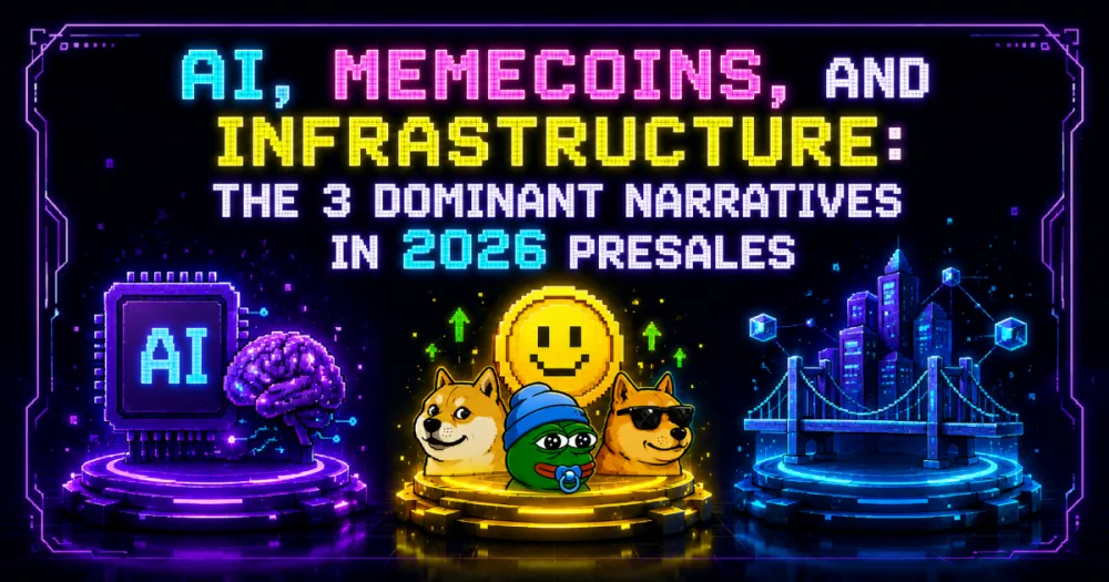 AI, Memeсoins, and Infrastructure: The 3 Dominant Narratives in 2026 Presales