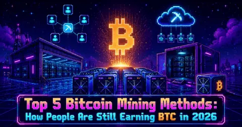 Top 5 Bitcoin Mining Methods: How People Are Still Earning BTC in 2026