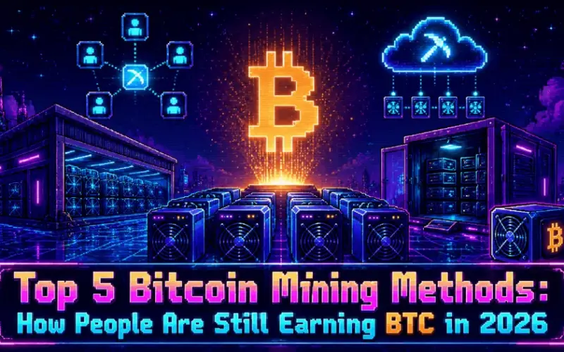 Top 5 Bitcoin Mining Methods: How People Are Still Earning BTC in 2026
