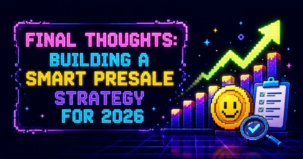 Final Thoughts: Building a Smart Presale Strategy for 2026