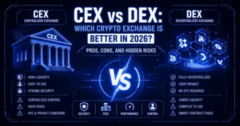 CEX vs DEX: Which Crypto Exchange Is Better in 2026? Pros, Cons, and Hidden Risks
