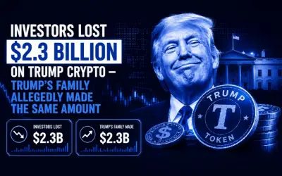 Investors Lost $2.3 Billion on Trump Crypto — Trump’s Family Allegedly Made the Same Amount