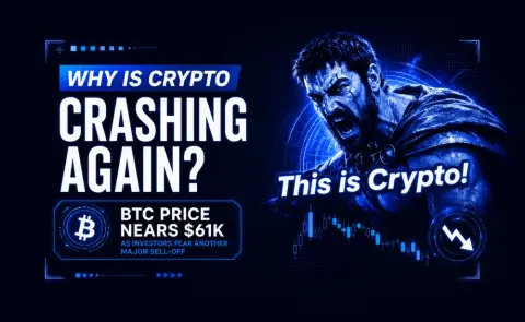 Why Is Crypto Down Today? BTC Price Nears $61K as Investors Fear Another Major Sell-Off