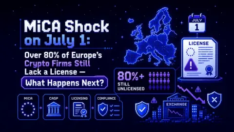 MiCA Shock on July 1: Over 80% of Europe’s Crypto Firms Still Lack a License — What Happens Next?