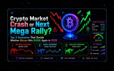 Crypto Market Crash or Next Mega Rally? Top 3 Scenarios That Decide Whether Bitcoin Hits $100K Again in 2026