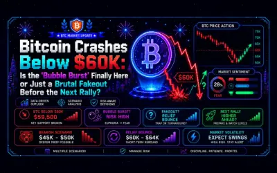 Bitcoin Crashes Below $60K: Is the ‘Bubble Burst’ Finally Here or Just a Brutal Fakeout Before the Next Rally?