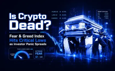 Is Crypto Dead? Fear & Greed Index Hits Critical Lows as Investor Panic Spreads