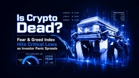 Is Crypto Dead? Fear & Greed Index Hits Critical Lows as Investor Panic Spreads