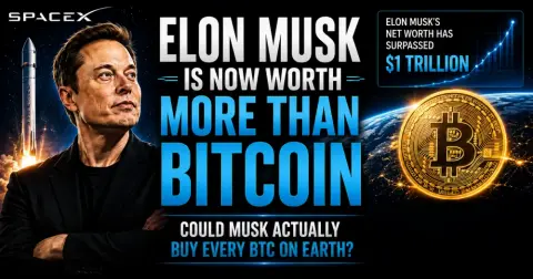 Elon Musk Net Worth More Than Bitcoin — Could Musk Actually Buy Every BTC on Earth?