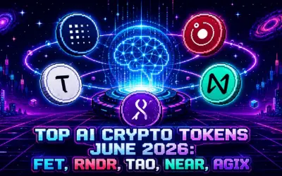 Top AI Crypto Tokens June 2026: FET, RNDR, TAO, NEAR, AGIX