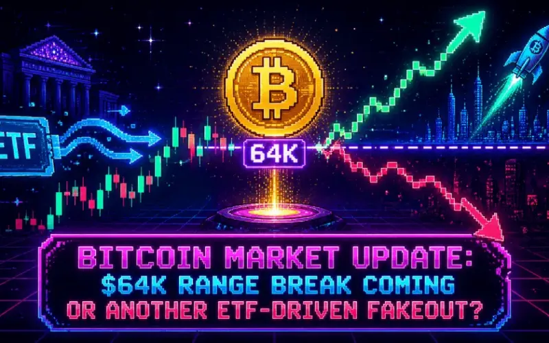 Bitcoin Market Update: $64K Range Break Coming or Another ETF-Driven Fakeout?