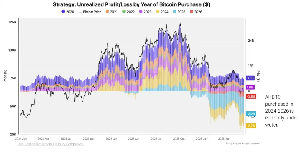 Strategy's unrealized profit/loss. Source: CryptoQuant