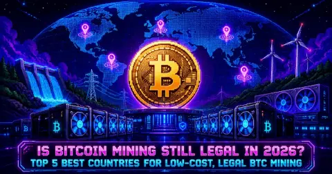 Is Crypto Mining Still Legal in 2026? Top 5 Best Countries for Low-Cost, Legal BTC Mining