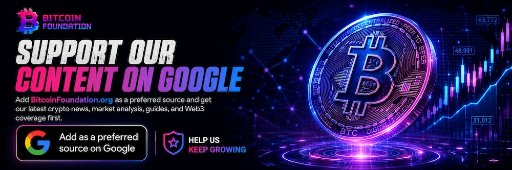 Support our content on Google — add BitcoinFoundation.org as a preferred source