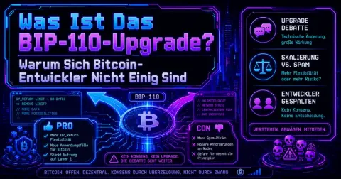 Was Ist das BIP-110-Upgrade? Warum Sich Bitcoin-Entwickler Nicht Einig Sind
