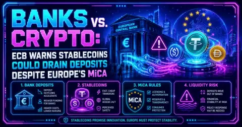 EU vs. Crypto: ECB Warns Stablecoins Could Drain Deposits Despite Europe’s MiCA