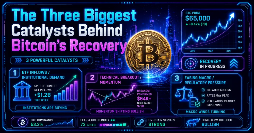 The Three Biggest Catalysts Behind Bitcoin’s Recovery