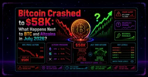 Bitcoin Crashed to $58K: What Happens Next to BTC and Altcoins in July 2026?