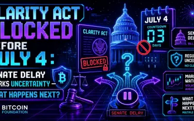 CLARITY Act Blocked Before July 4: Senate Delay Sparks Uncertainty — What Happens Next?