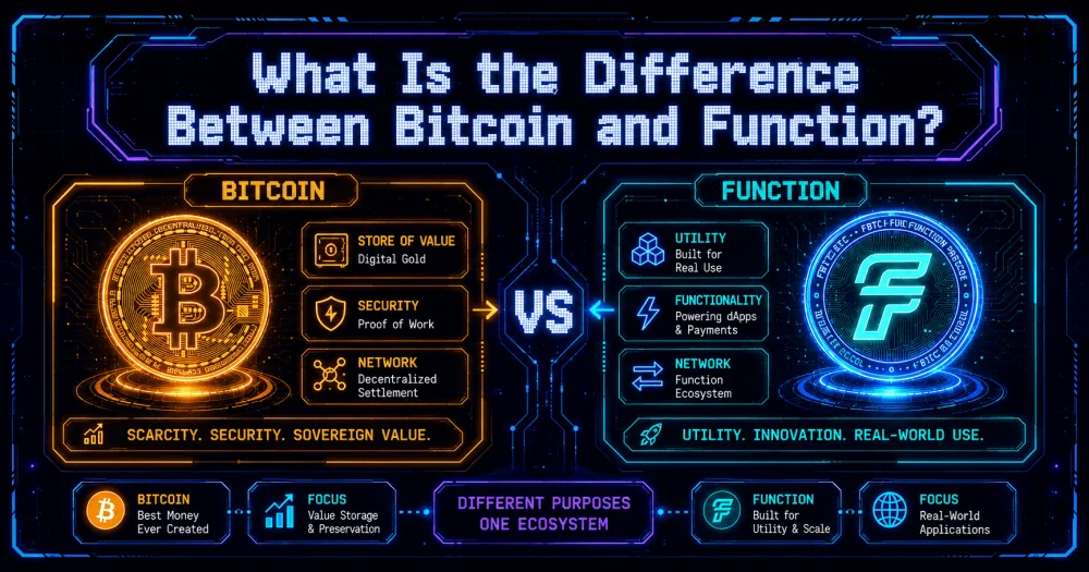 What Is the Difference Between Bitcoin and Function?