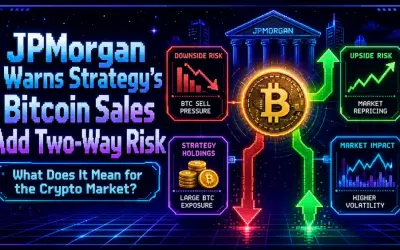JPMorgan Warns Strategy’s Bitcoin Sales Add “Two-Way Risk” — What Does It Mean for the Crypto Market?