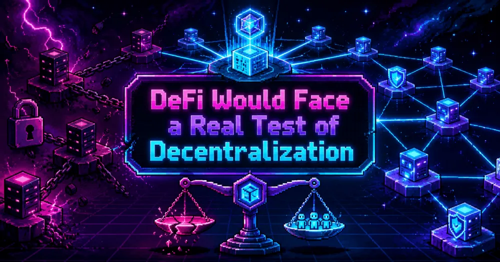 DeFi Would Face a Real Test of Decentralization