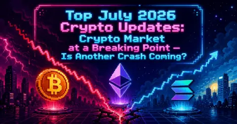 Top July 2026 Crypto Updates: Crypto Market at a Breaking Point — Is Another Crash Coming?