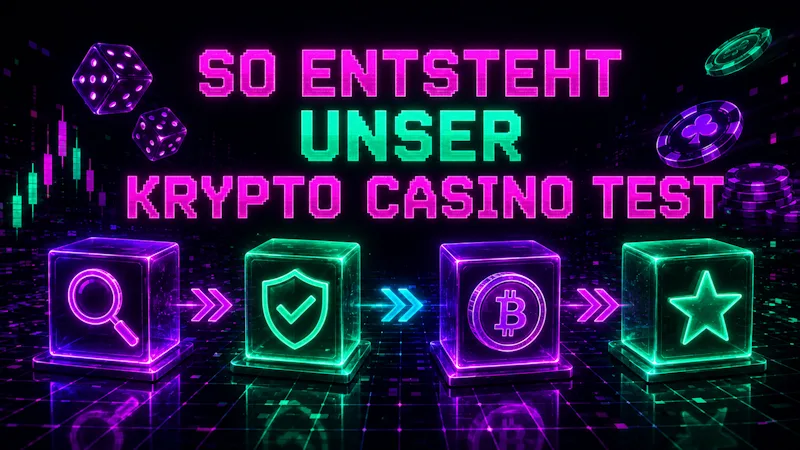 So entsteht unser Krypto Casino Test