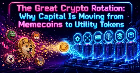 The Great Crypto Rotation: Why Capital Is Moving from Memecoins to Utility Tokens