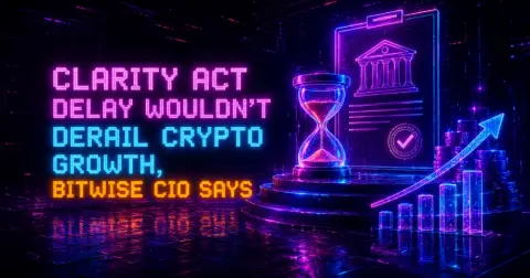 Clarity Act Delay Wouldn’t Derail Crypto Growth, Bitwise CIO Says