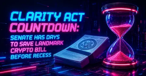 CLARITY Act Countdown: Senate Has Days to Save Landmark Crypto Bill Before Recess