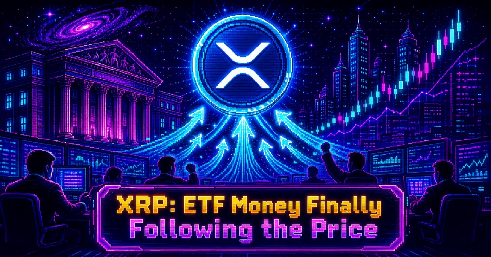 2. XRP: ETF Money Finally Following the Price