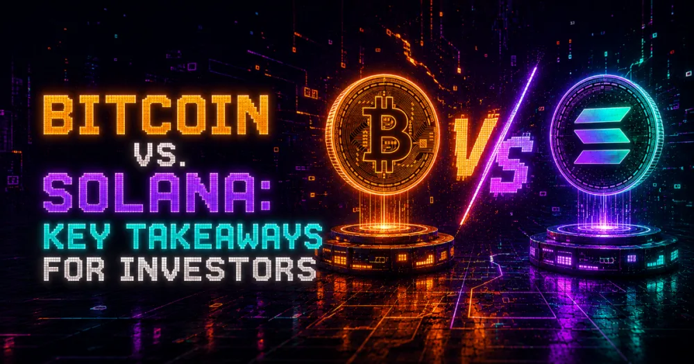 Bitcoin vs. Solana: Key Takeaways for Investors